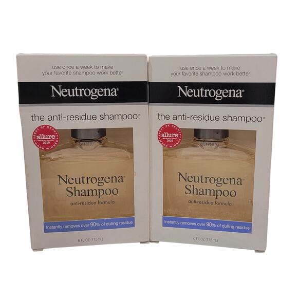 Neutrogena Discontinued The Anti-Residue Shampoo 6 oz Two Bottles Clarifying - Picture 1 of 4